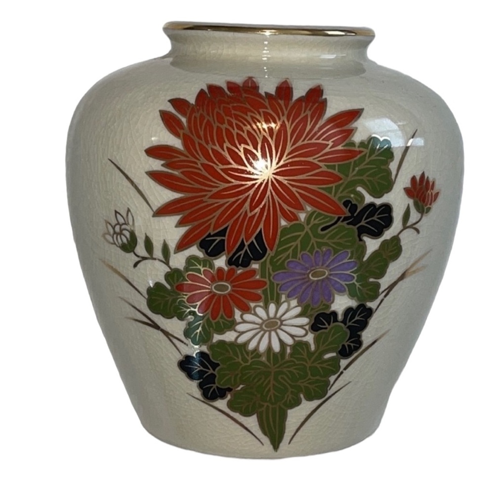 OMC Japanese Porcelain Vase EUC